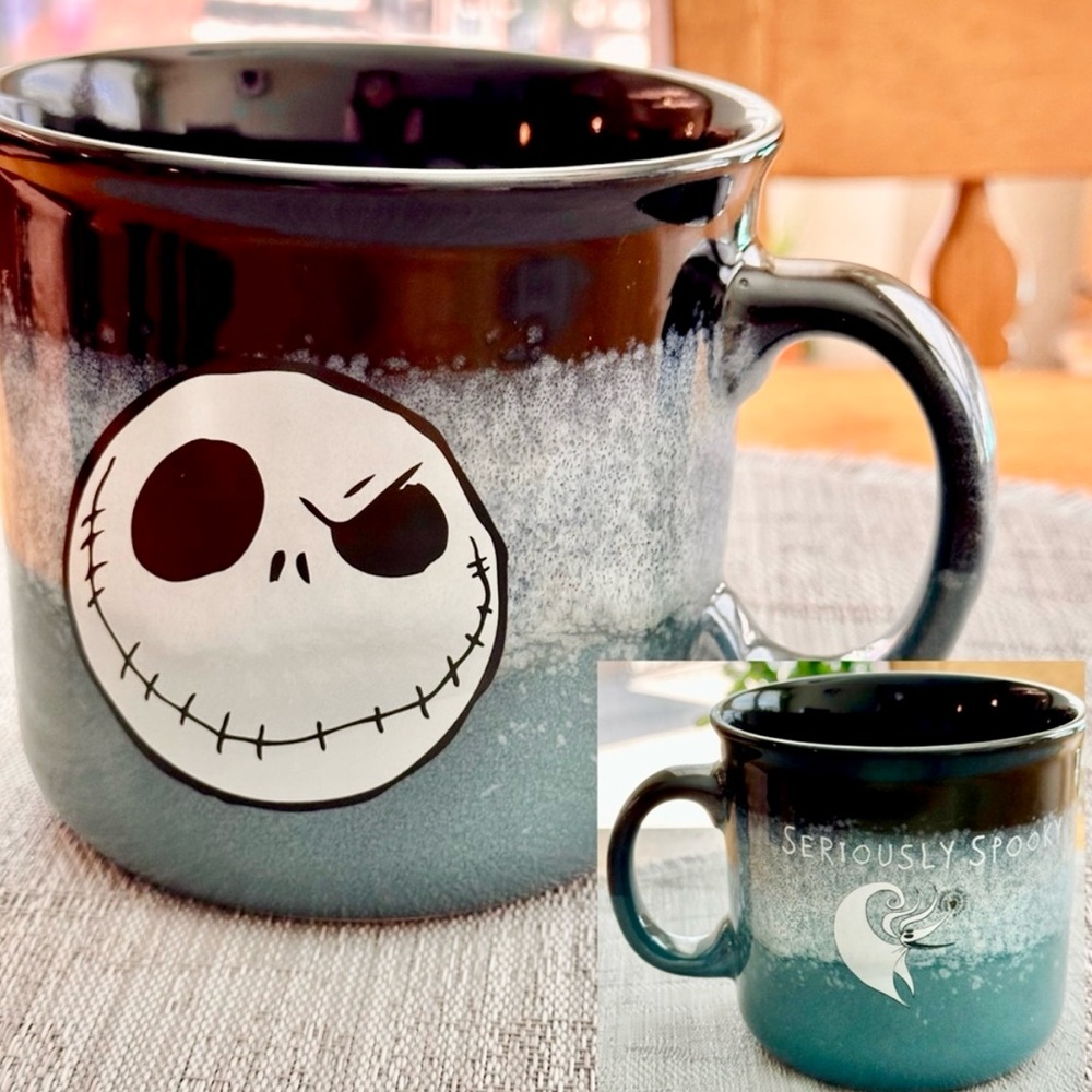 Nightmare Before Christmas Jack Skellington & Zero SERIOUSLY SPOOKY Mug NEW!